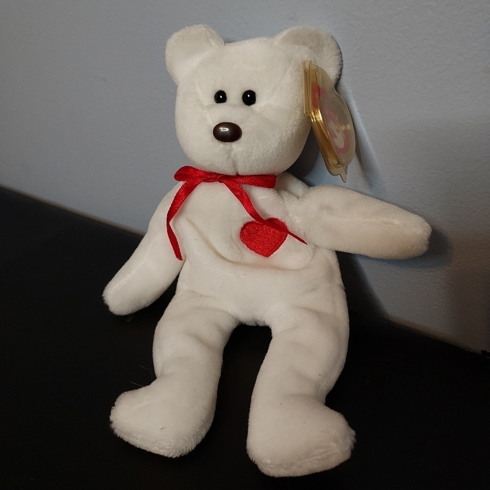 TY Original Beanie Baby Valentino 1993 The Bear